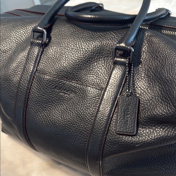 Coach Black Leather Duffel Bag - Picture 9 of 10